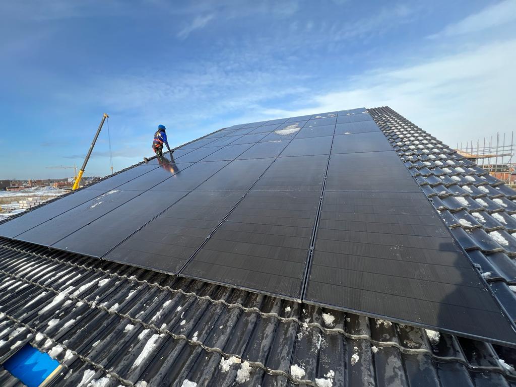 Zonnepanelen op een woning